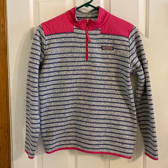Vineyard Vines Girls 1/4 Zip Better Sweater Size XL (16)-EUC - Picture 1 of 6
